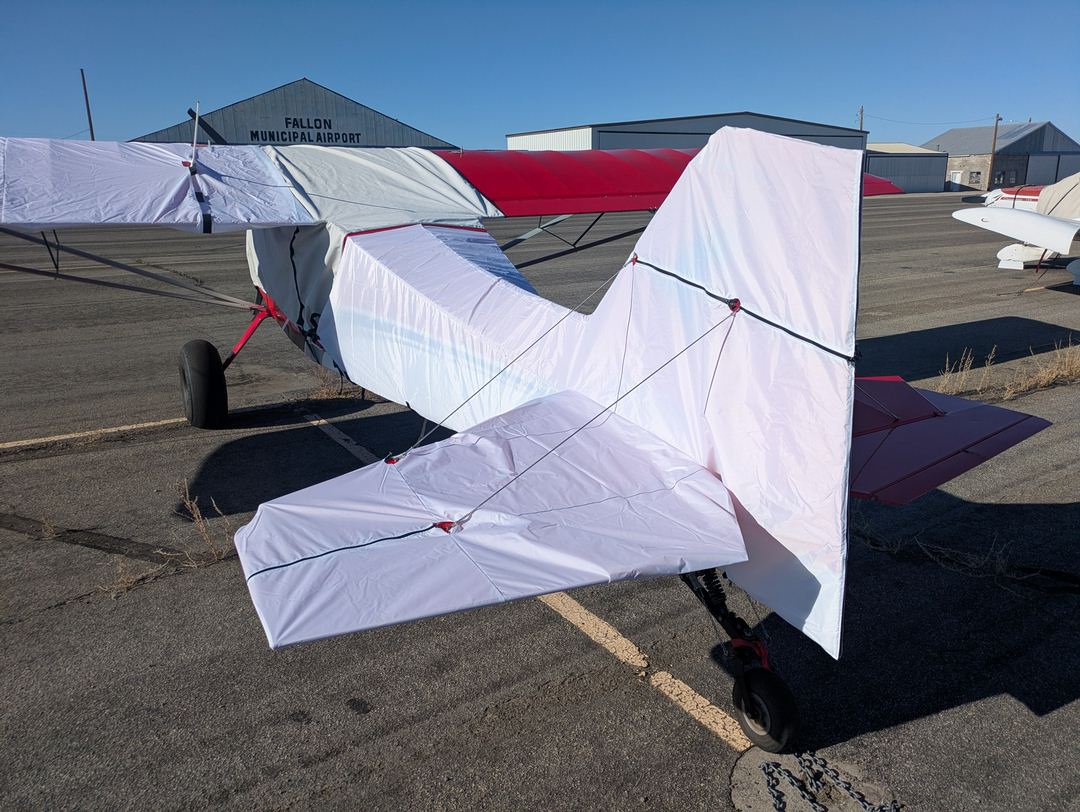 Rans S-20 Raven Canopy Cover, Wing Covers & Empennage Cover (some test fit)